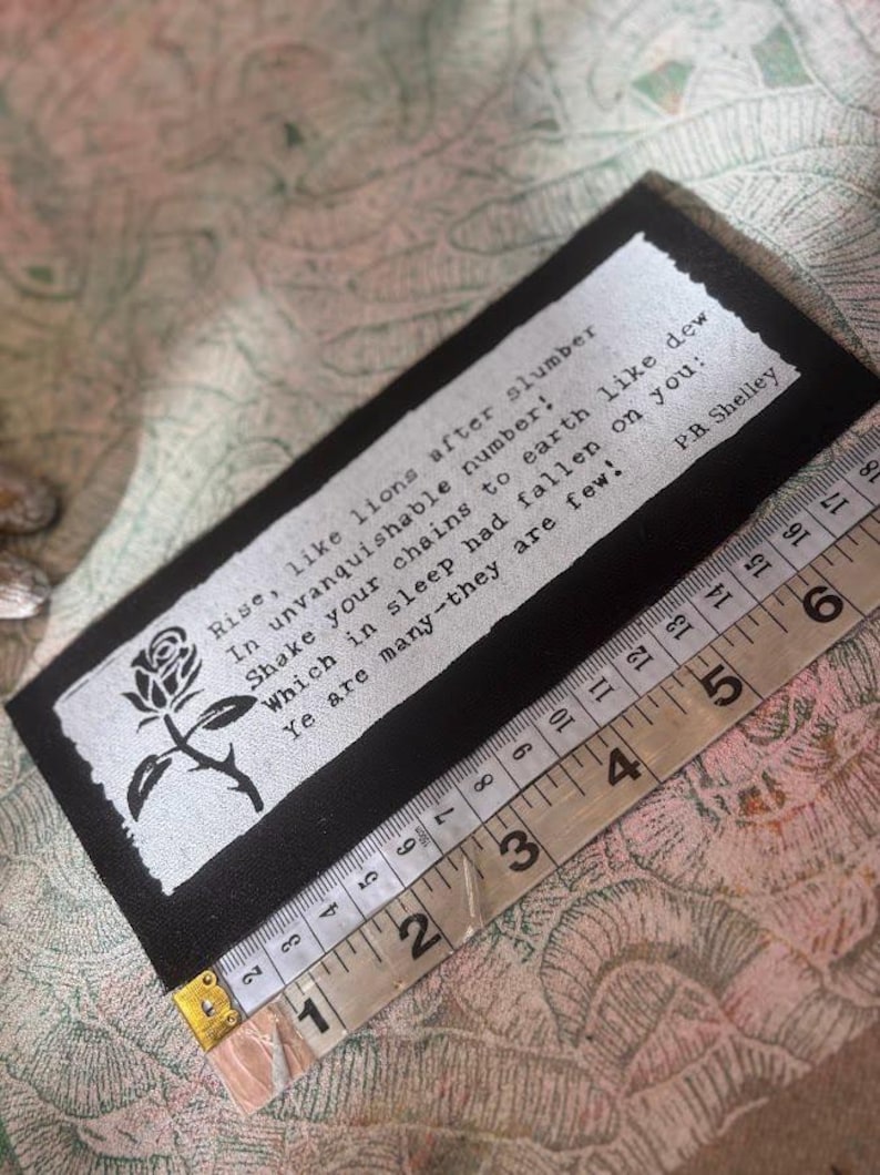Het masker van anarchie gedicht punk patch herrijst als leeuwen na slaap afbeelding 9