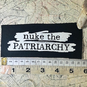 Nuke das Patriarchat! feministischer feministischer Punk-Patch
