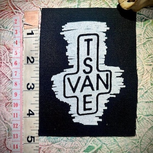 Inverted East Van Cross sew on punk patch
