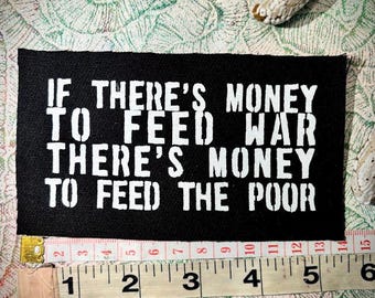Geld um Krieg zu füttern, Geld um die armen Punk Patch zu füttern