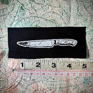 Ein klitzekleines Messerchen Punk Aufnäher