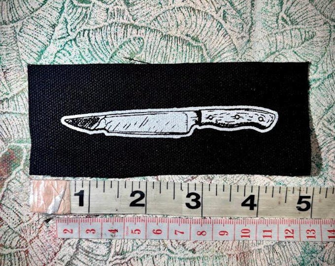 A tiny knife little punk patch