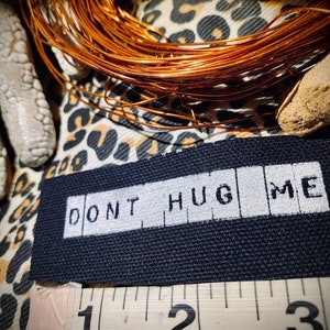 Don't Hug Me. Mini Patch. for punk battle vests, crusty jeans and overalls, horror goth backpacks image 7