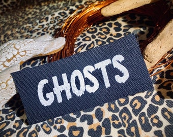 Ghosts! mini tiny sew on punk patch