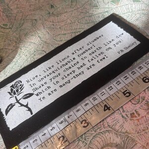 Het masker van anarchie gedicht punk patch herrijst als leeuwen na slaap afbeelding 8