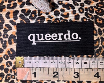 Queerdo tiny sew on punk patch