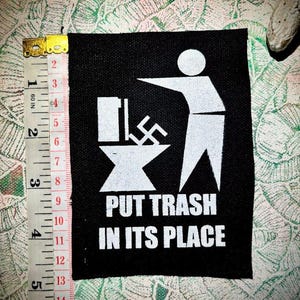 Müll an seinem Platz, schmeiß N_zi's in die Toilette!