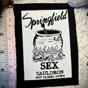 Springfield S_x Cauldron | punk sew on patch