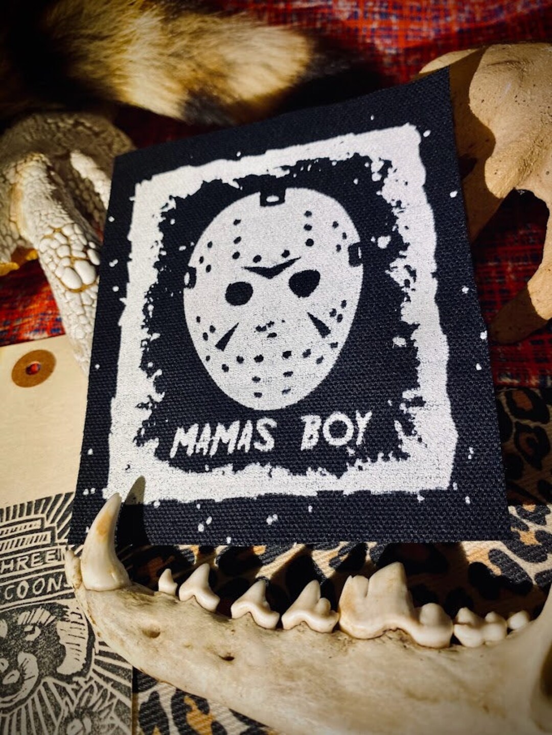 Friday The 13th Hockey Goalie Mask Patch - Horror Movie Embroidered Iron On Design For Cosplay