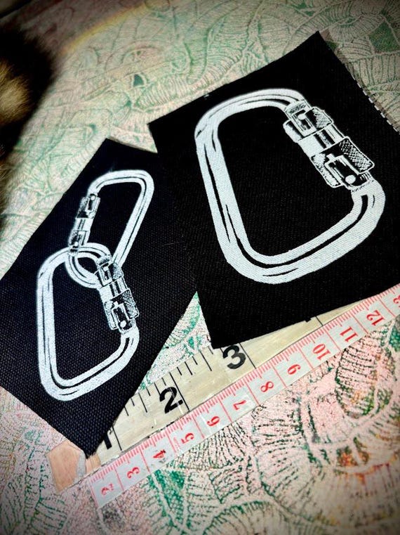 Carabiner sew on queer feminist punk patch