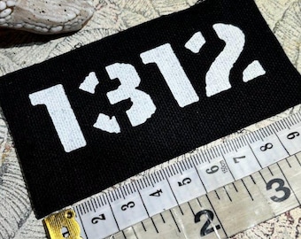 1312 mini sew on punk patch