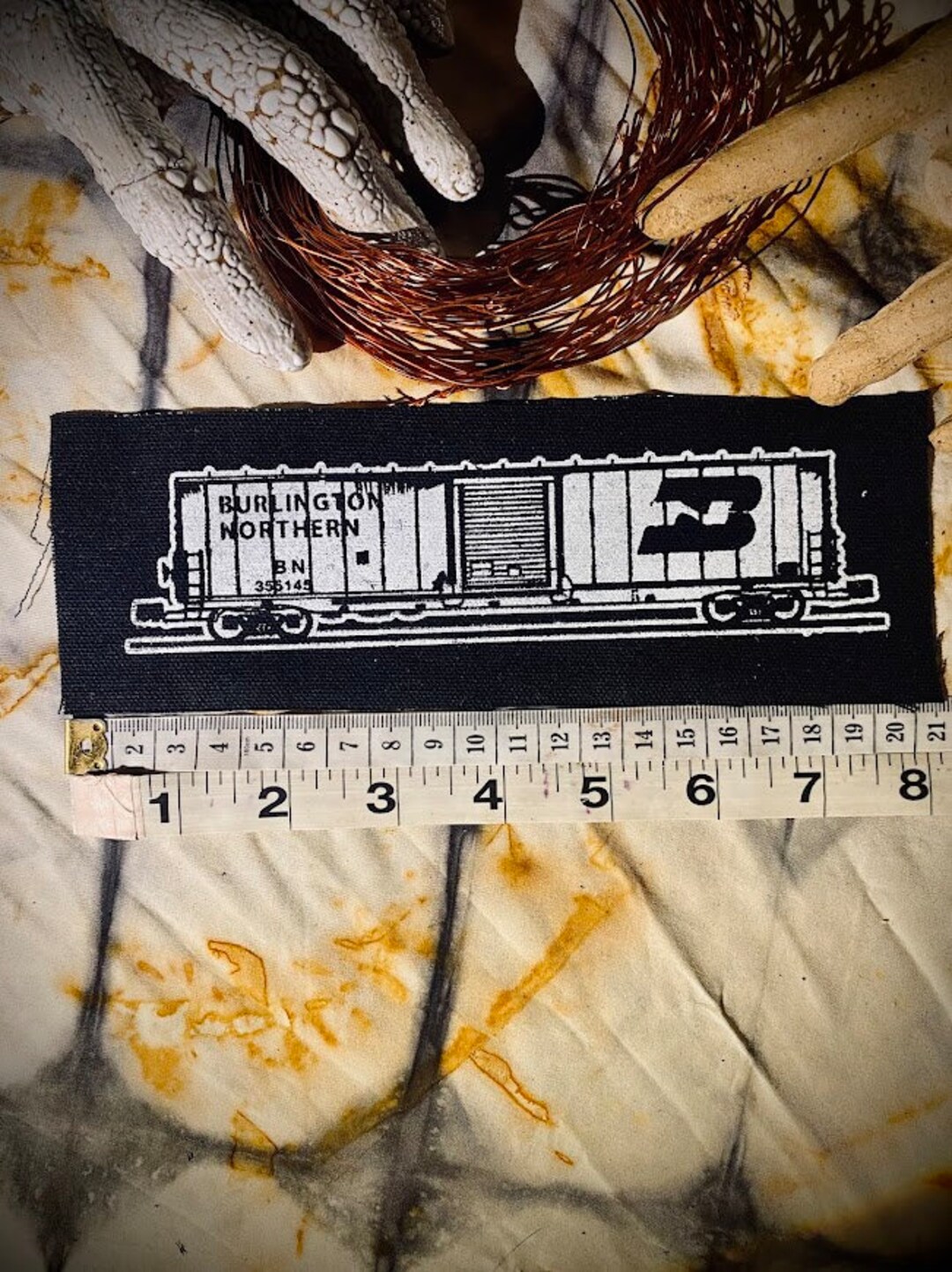 Burlington Northern Boxcar Sew on Punk Patch - Etsy