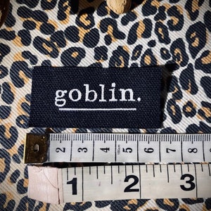 Goblin mini patch! small little patch that says goblin. for all those crusty punk and goth goblins out there.