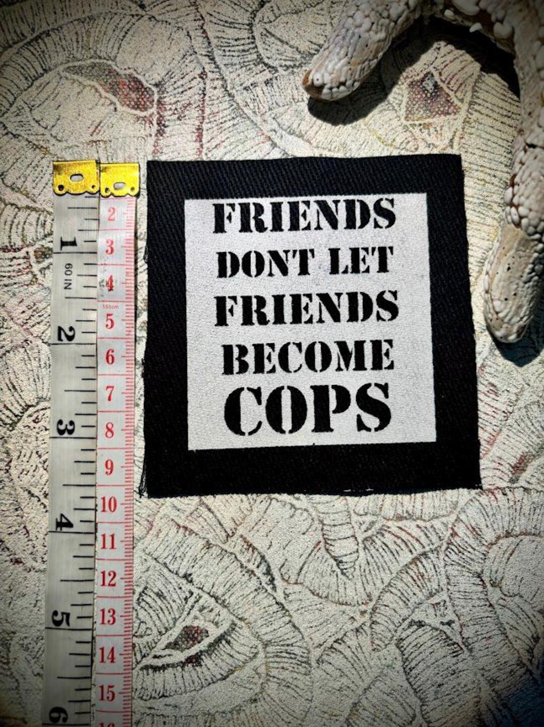 Punk Patch | Friends Don’t Let Friends Become Cops | Crust Patch | ACAB ...