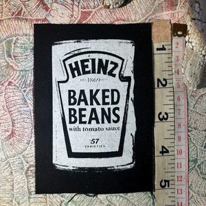 BOHNEN!!! Dose Bohnen pop art Punk Aufnäher