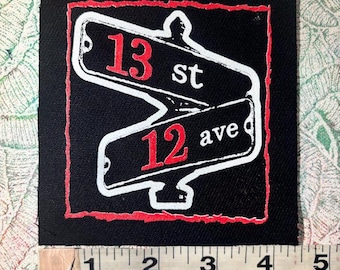 Ecke 13 und 12, 1312 Punk Aufnäher zum aufnähen