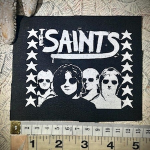 The Saints sew on patch, classic Australian punk rock