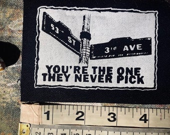Ramones patch, 53rd and 3rd, You're the one they never pick sew on patch