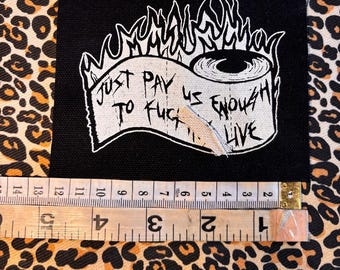 uns genug zahlen um arbeiterrechte zu leben punk patch