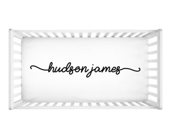 Personalized Fitted Baby Crib Sheet