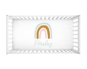 Personalized Fitted Crib Sheet Baby Girl