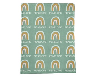 Plush Minky Personalized Baby Name Blanket
