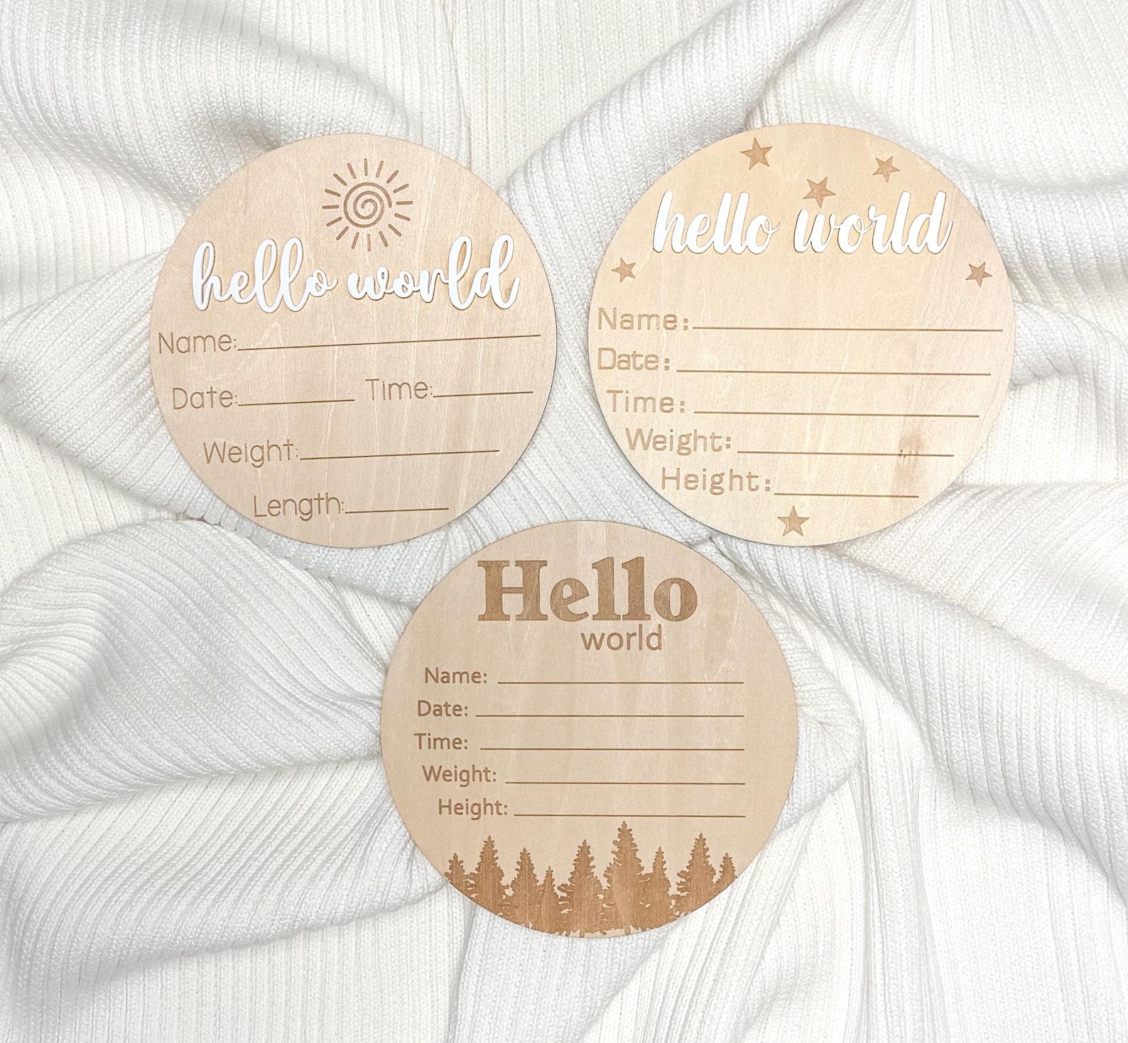Helloworld Stat Sign Hello World Baby Stat Sign | Hospital Birth Stat Sign | Wooden Birth ...
