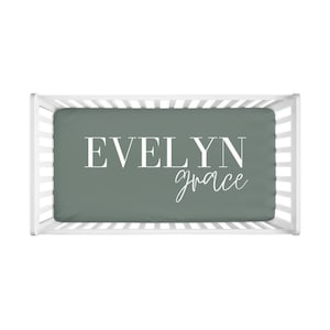 Personalized Fitted Baby Crib Sheet