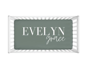 Personalized Fitted Baby Crib Sheet