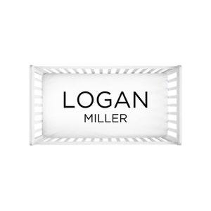 Personalized Fitted Baby Crib Sheet
