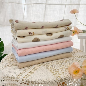 Baby Muslin Swaddle Blanket, Newborn Muslin Baby Blanket, Lightweight Breathable Baby Blanket, Baby Shower Gift
