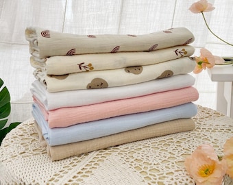 Baby Muslin Swaddle Blanket, Newborn Muslin Baby Blanket, Lightweight Breathable Baby Blanket, Baby Shower Gift