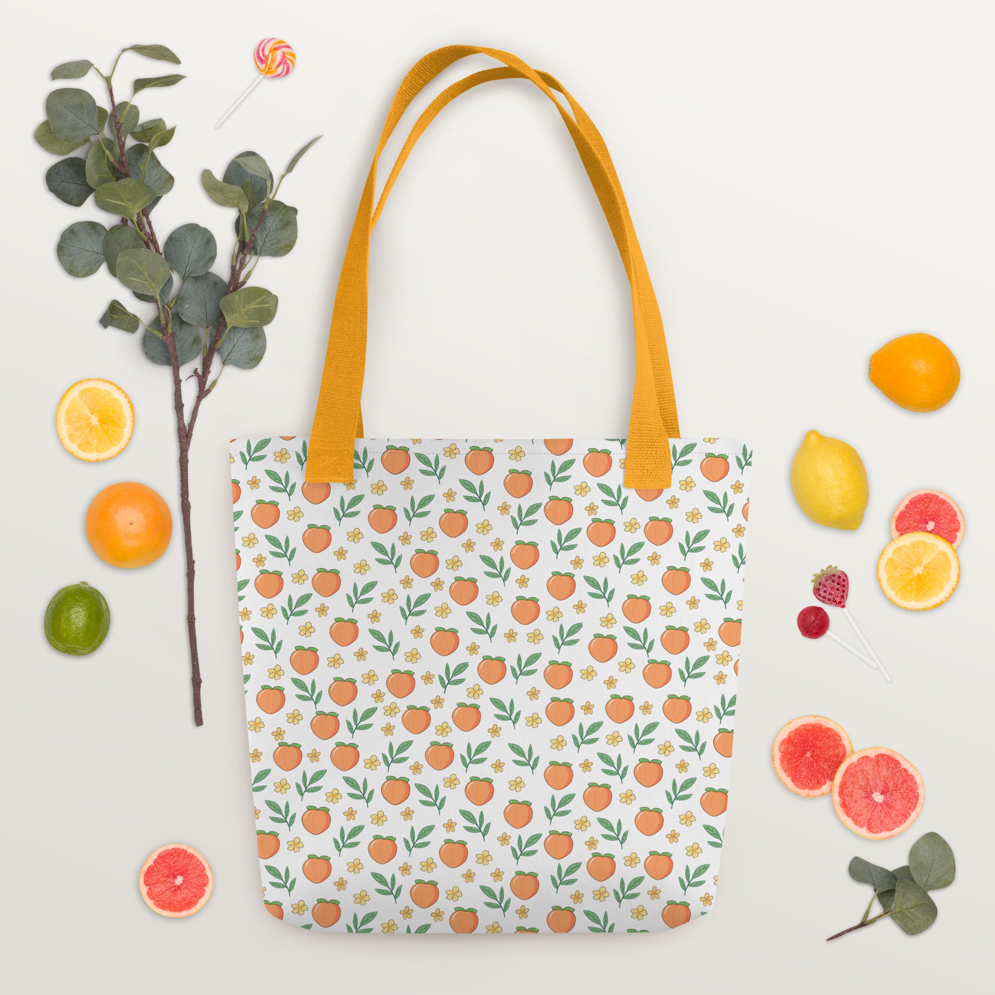 Sweet Peach Canvas Tote Bag – Kawaiies