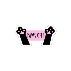 kattenpoot sticker - Poten af sticker - kat sticker - koffer sticker - vinyl kat sticker