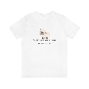 Às vezes, tudo que penso é em sua camisa - camisa de ondas de calor - camisa de animais de vidro - às vezes tudo que penso sobre isso, ovelha