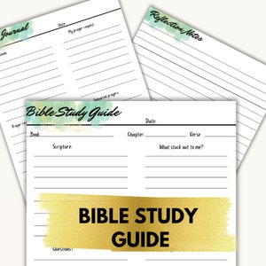 Bible Study printable, Bible Study Guide