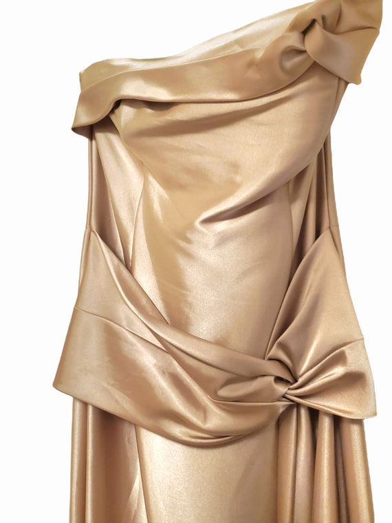 Elegant Vintage Bronze Jessica McClintock Bridal … - image 4