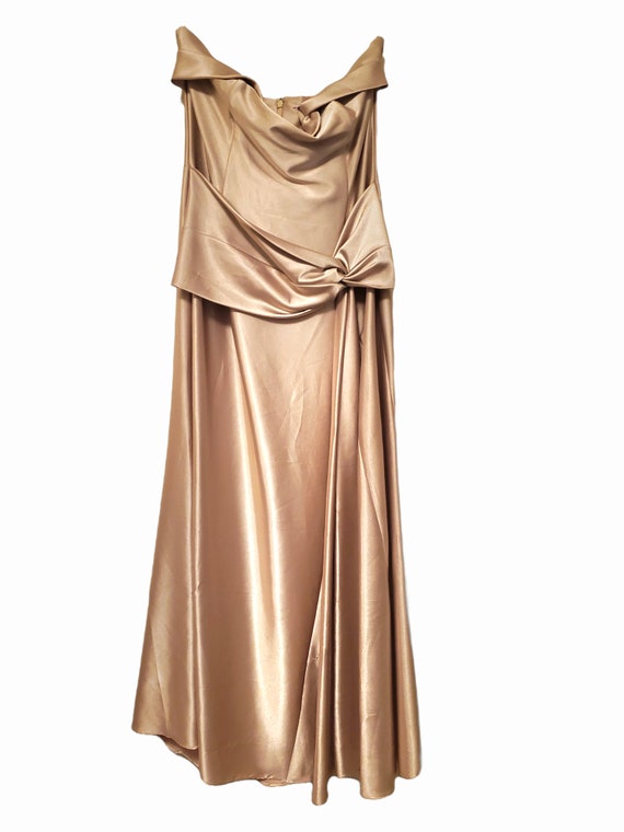 Elegant Vintage Bronze Jessica McClintock Bridal … - image 2