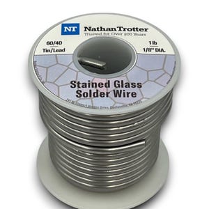 Nathan Trotter 60/40 Solder for Stained Glass - 1 lb. spool