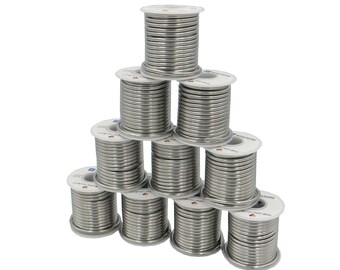 50/50 Solder for Stained Glass - 10 pack (1 lb. spools)