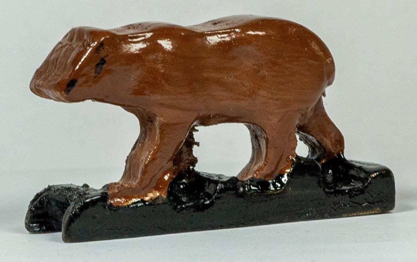 手描きのネイティブアメリカンフルートトーテム：鷲、熊、馬 - Etsy 日本