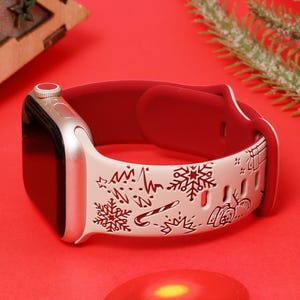 Personalisiertes Apple Uhrenarmband für iWatch Ultra 2/Series 10/9/8/7/SE/6-1 mit Gravur