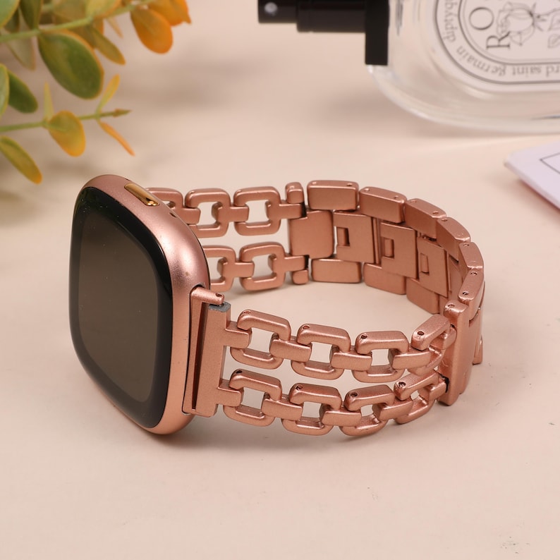 chic stainless steel Fitbit Versa bracelet