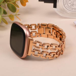 modern elegant Fitbit Sense 2 metal band