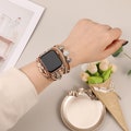 Leather Band Apple Watch Band 38mm 40mm 41mm 42mm 44mm 45mm 49mm Women, Multilayer Boho Bead Wrap Weave Leather Strap for iWatch Band Series product logo