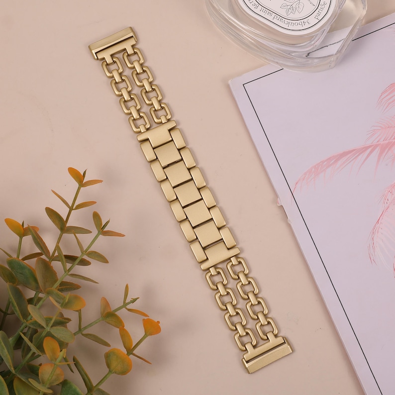 luxury women Fitbit Versa 4 jewelry band