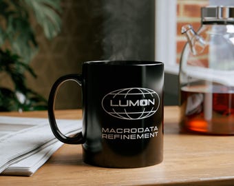 Lumon Industries Logo Severance Mug - Collectible TV Show Cup Severed SVRD Floor Fictional Corp Fan Gift Innie Outie Unique Coffee Mug Cup