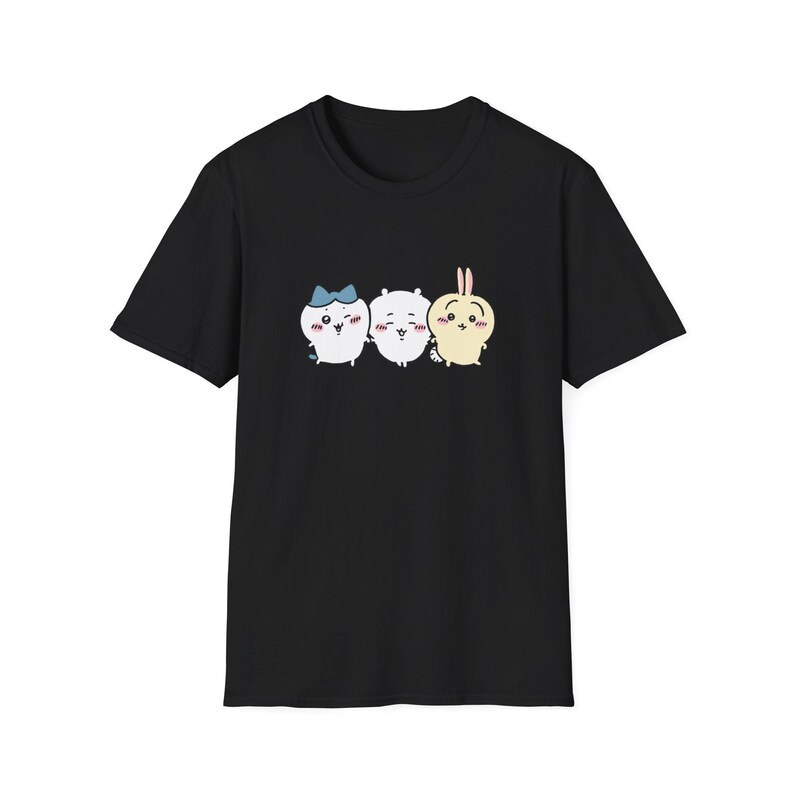 Usagi T-Shirt Hachiware - Anime Design Baumwolle Kurzarm T-Shirt