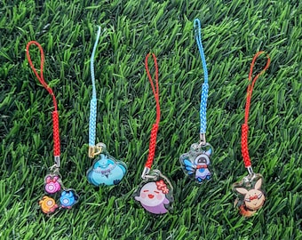 Genshin Mascot Phone Charms | Venti, Dodoco, Seelies, Hutao Ghost, Xiao Bird | Epoxy Acrylic Charms