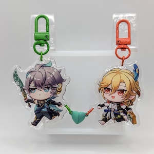 Genshin Sumeru Character Keychains | Dendro | Epoxy Acrylic Charms